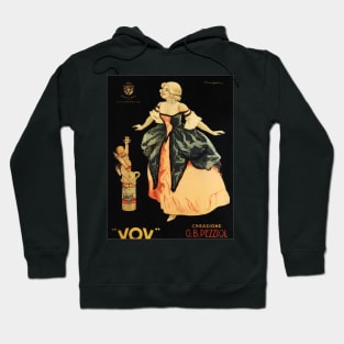 VOV 1900 Pezziol Padova Vintage Italian Liquor Alcohol Advertisement by Giuseppe Cappadonia Hoodie